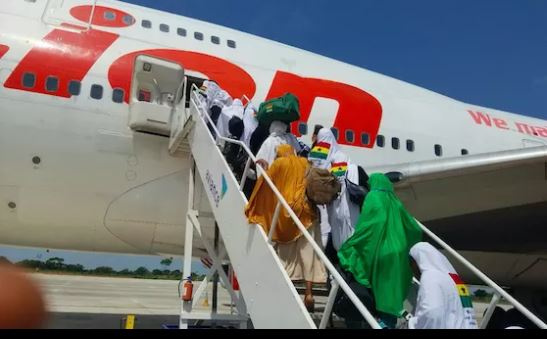Pilgrims boarding a flight to Saudi for the annual pilgrimage | File photo