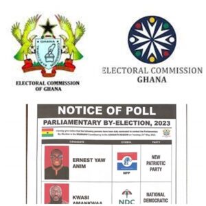 Kumawu by-election notice of poll - Ashanti Region